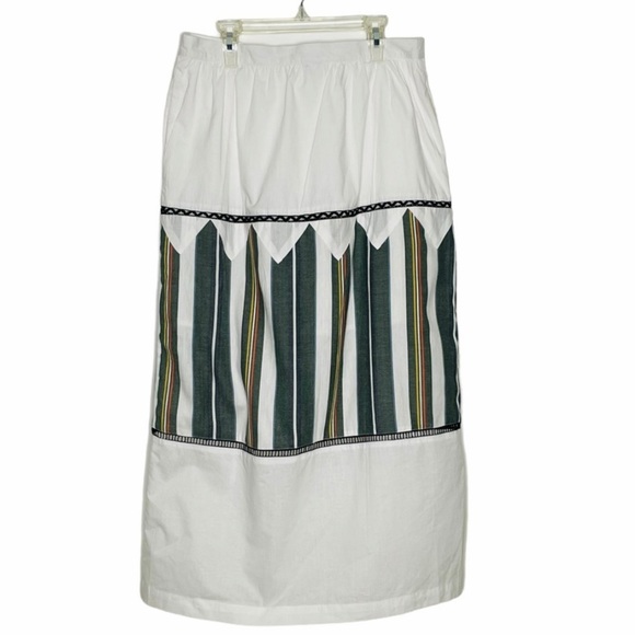 ASOS Button Front Stripe Detail Midi Skirt Size 6 - Picture 4 of 7